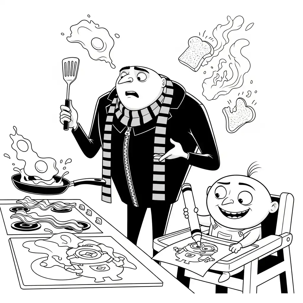 Mi Villano Favorito 4 para colorear para niño para imprimir gratis