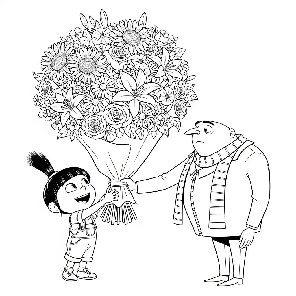 Mi Villano Favorito 4 para colorear para imprimir gratis 1