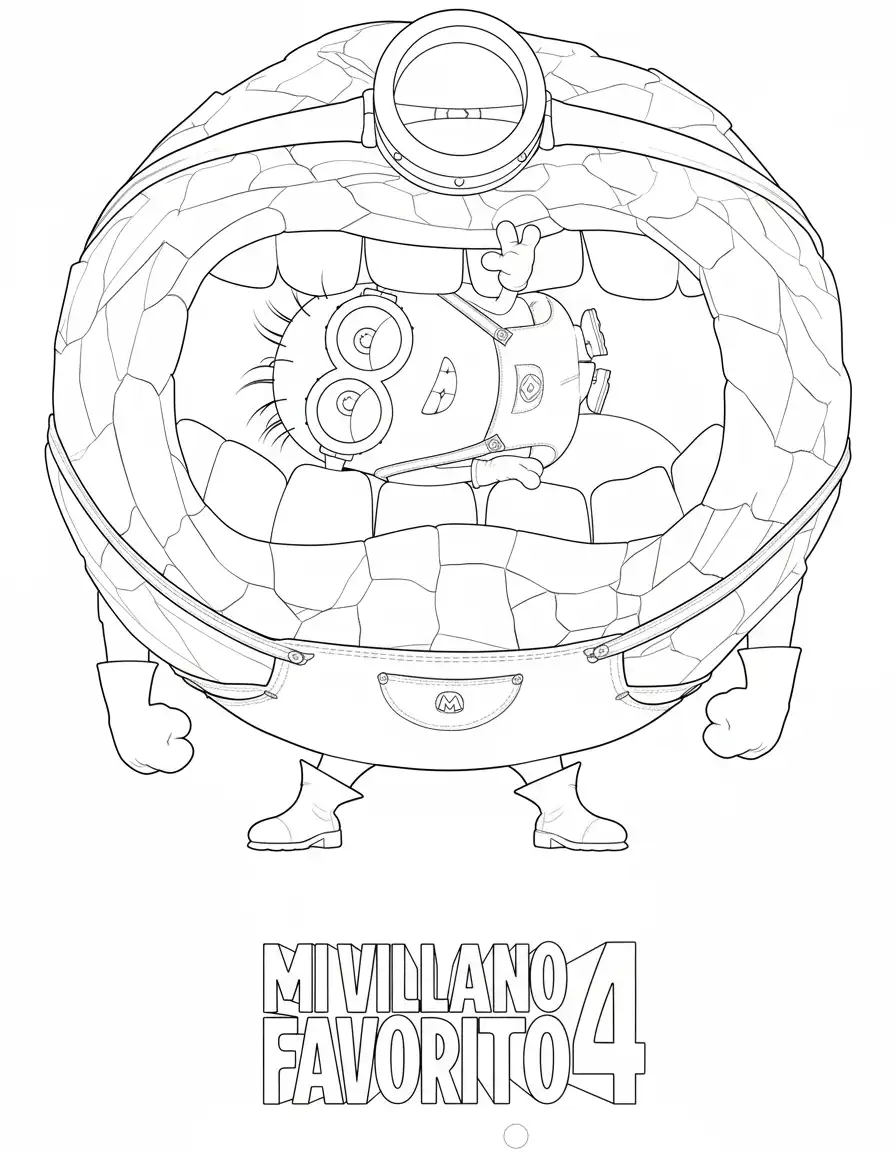 Mi Villano Favorito 4 para colorear para imprimir gratis 2