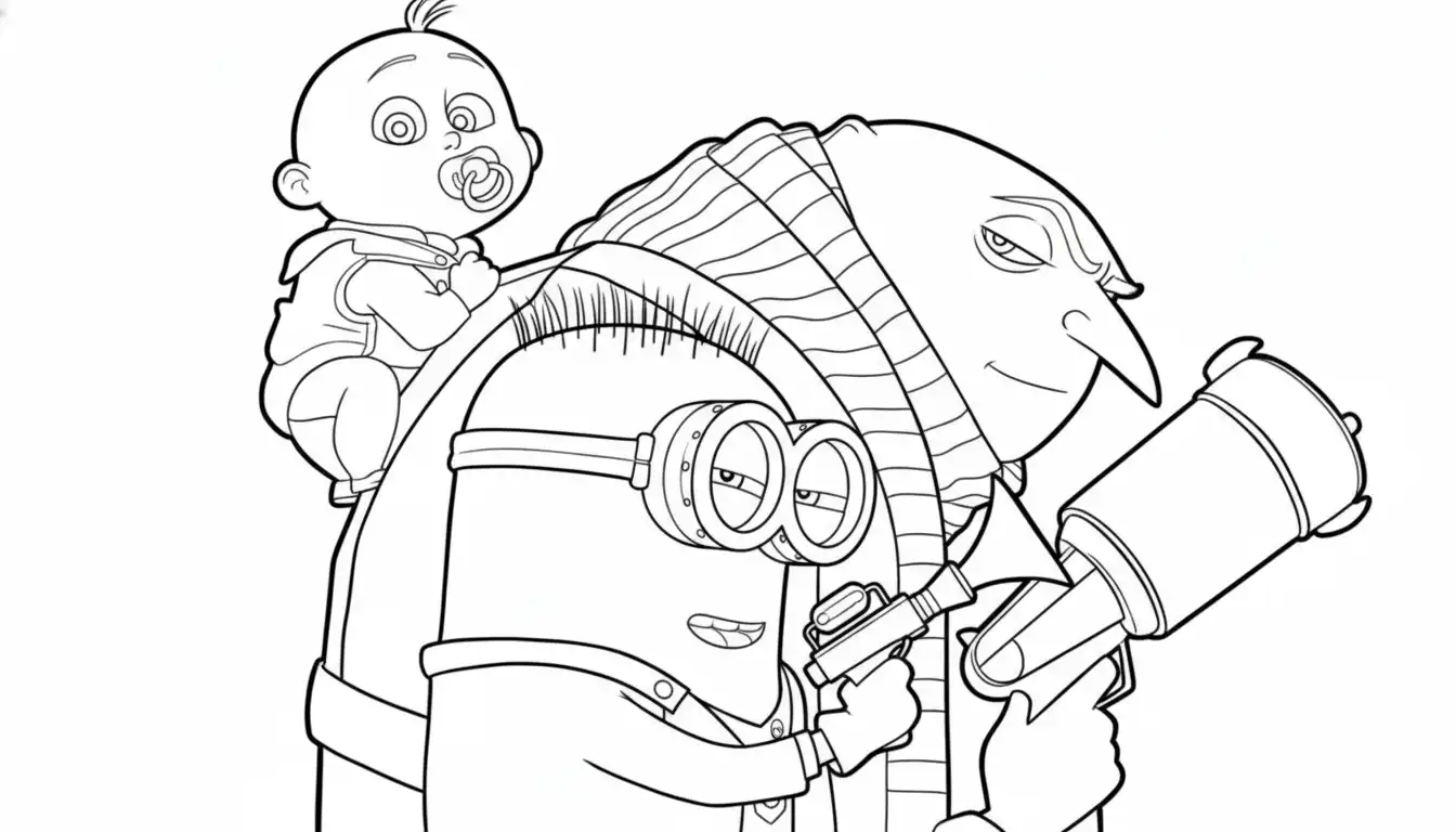 Mi Villano Favorito 4 para colorear para niño gratis