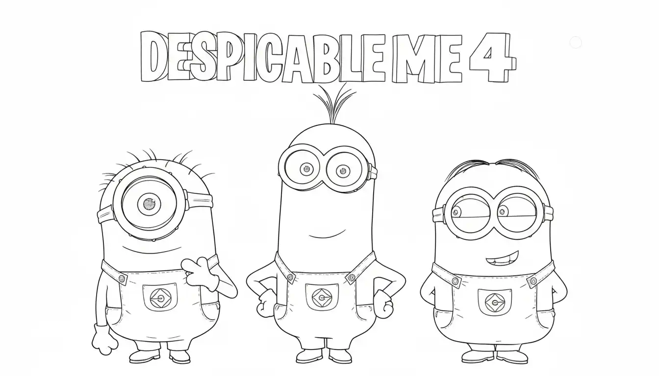 Mi Villano Favorito 4 para colorear para imprimir gratis