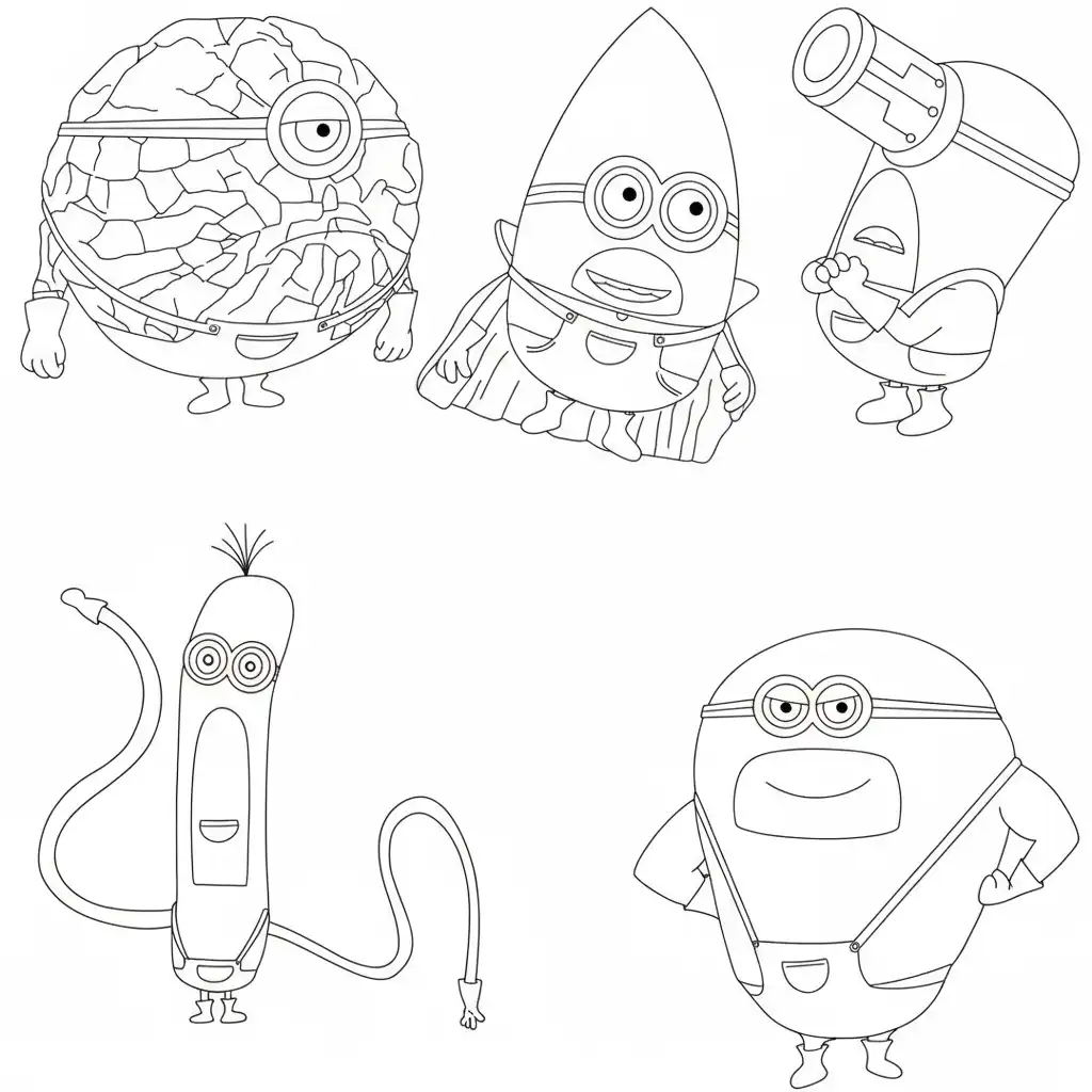 Mi Villano Favorito 4 para colorear para imprimir 1