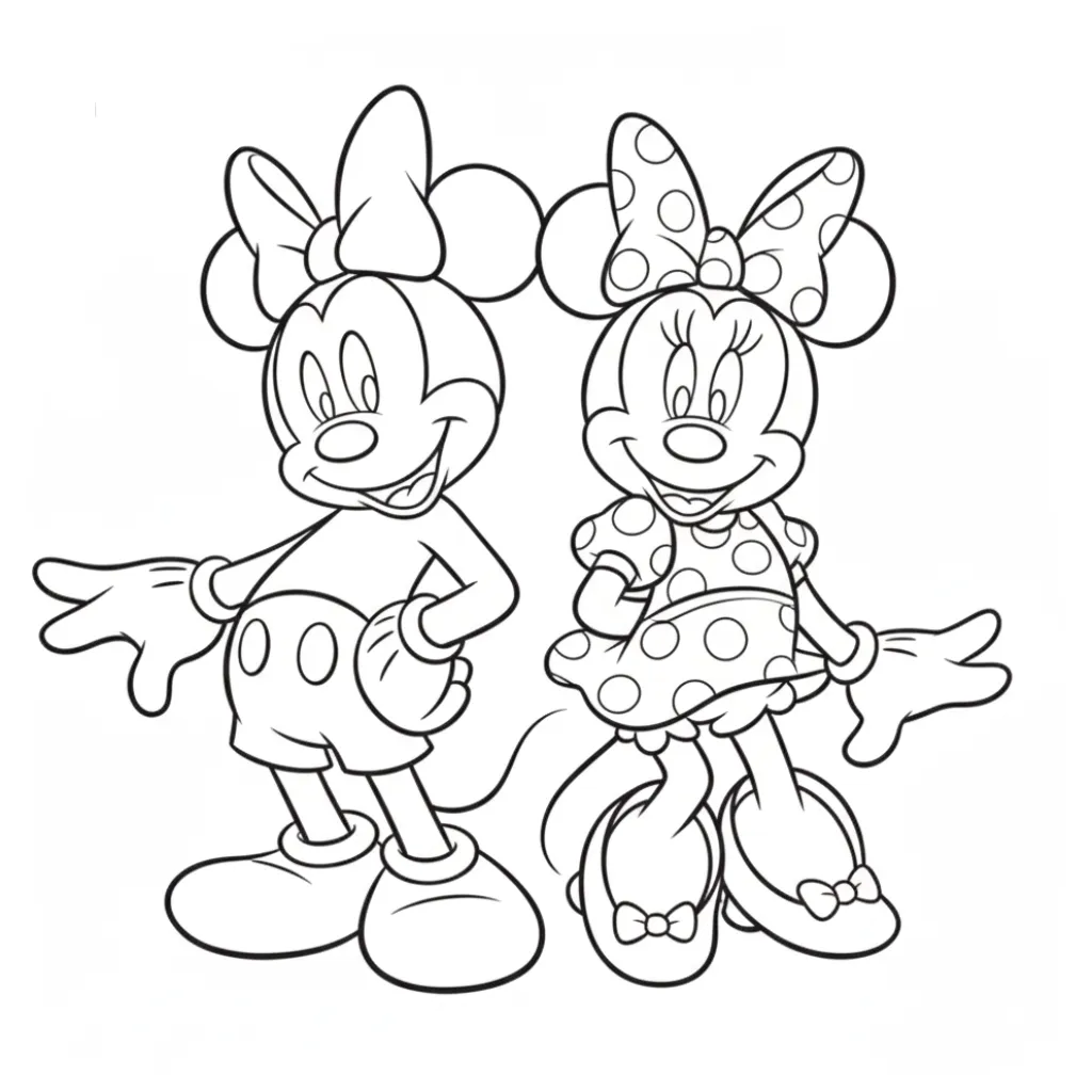 imagen de Mickey Mouse 11 para colorear para niño