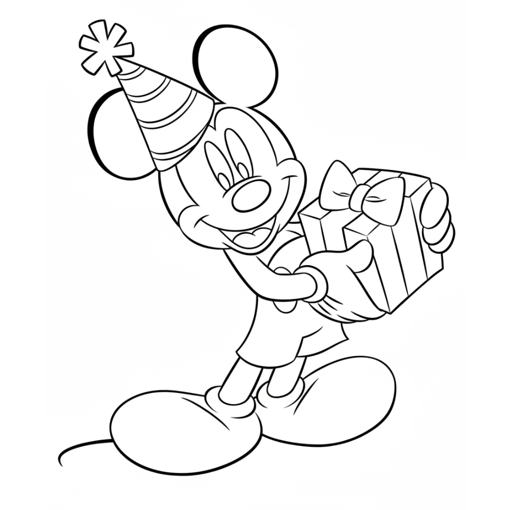 Mickey Mouse 15 para colorear para imprimir para niño de 12 años
