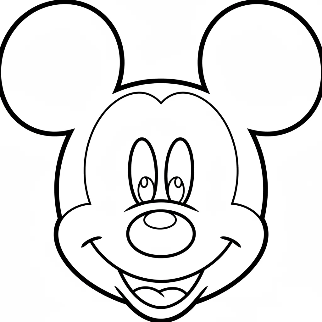 Mickey Mouse 18 para colorear para imprimir para niño de 3 años