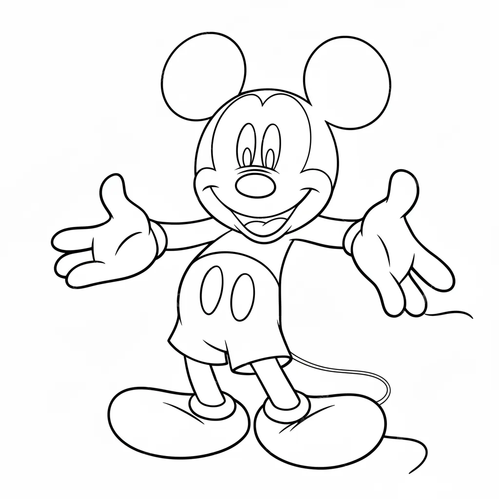 Mickey Mouse 22 para colorear para imprimir gratis