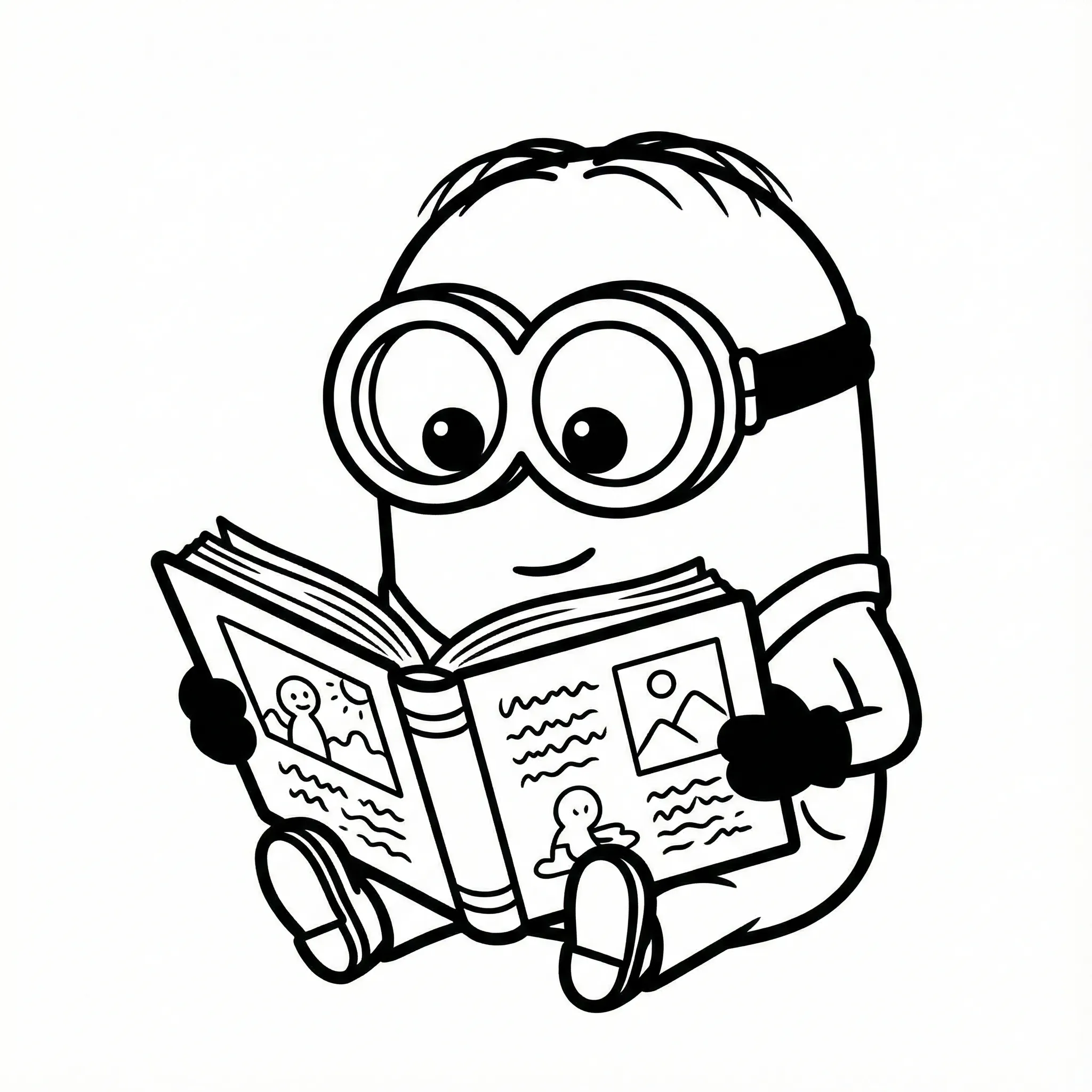 Minion 15 para colorear en línea