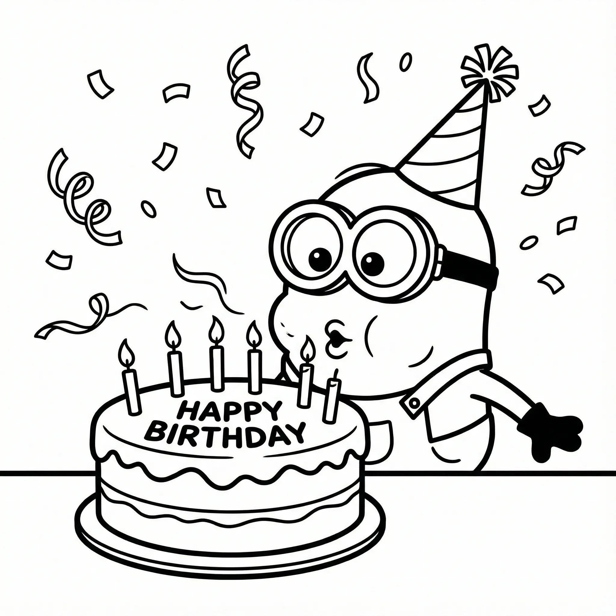 imagen para colorear Minion 4 niño