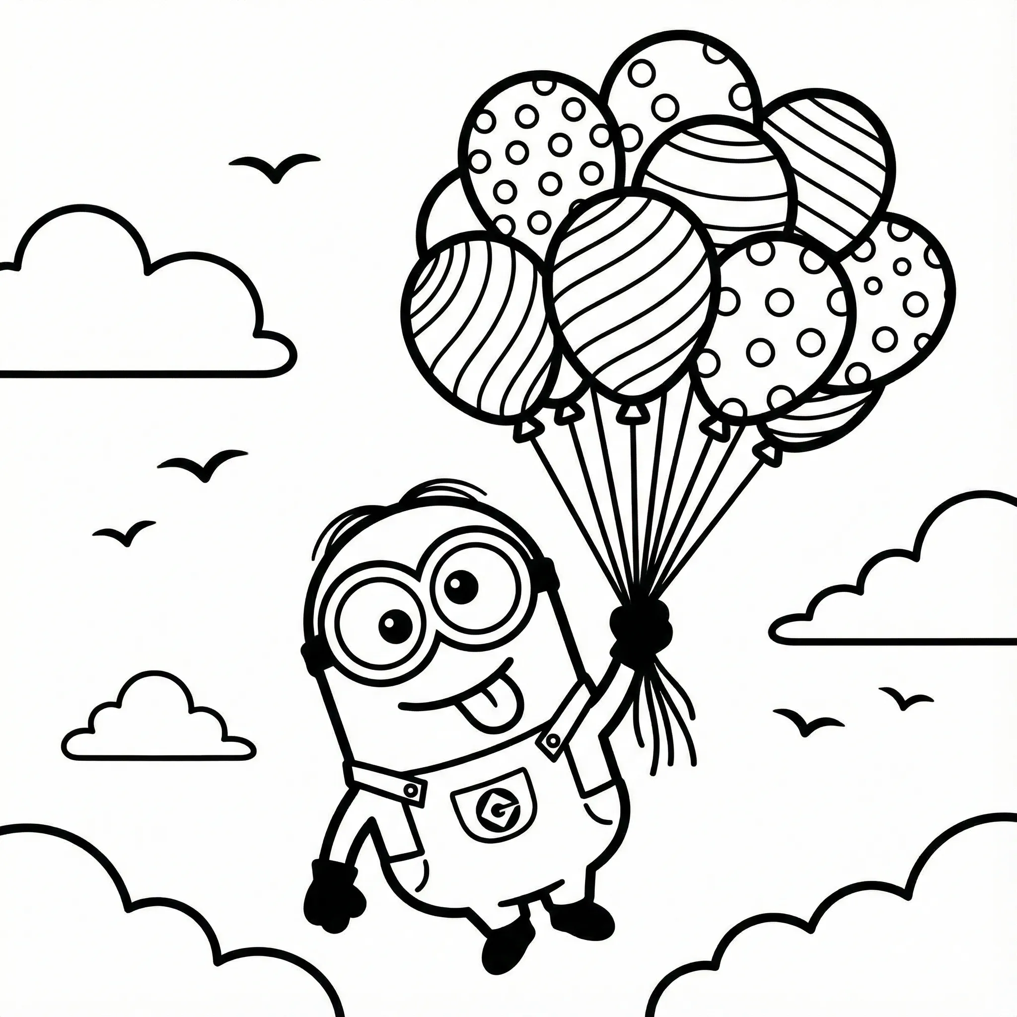 Minion 5 para colorear para niños