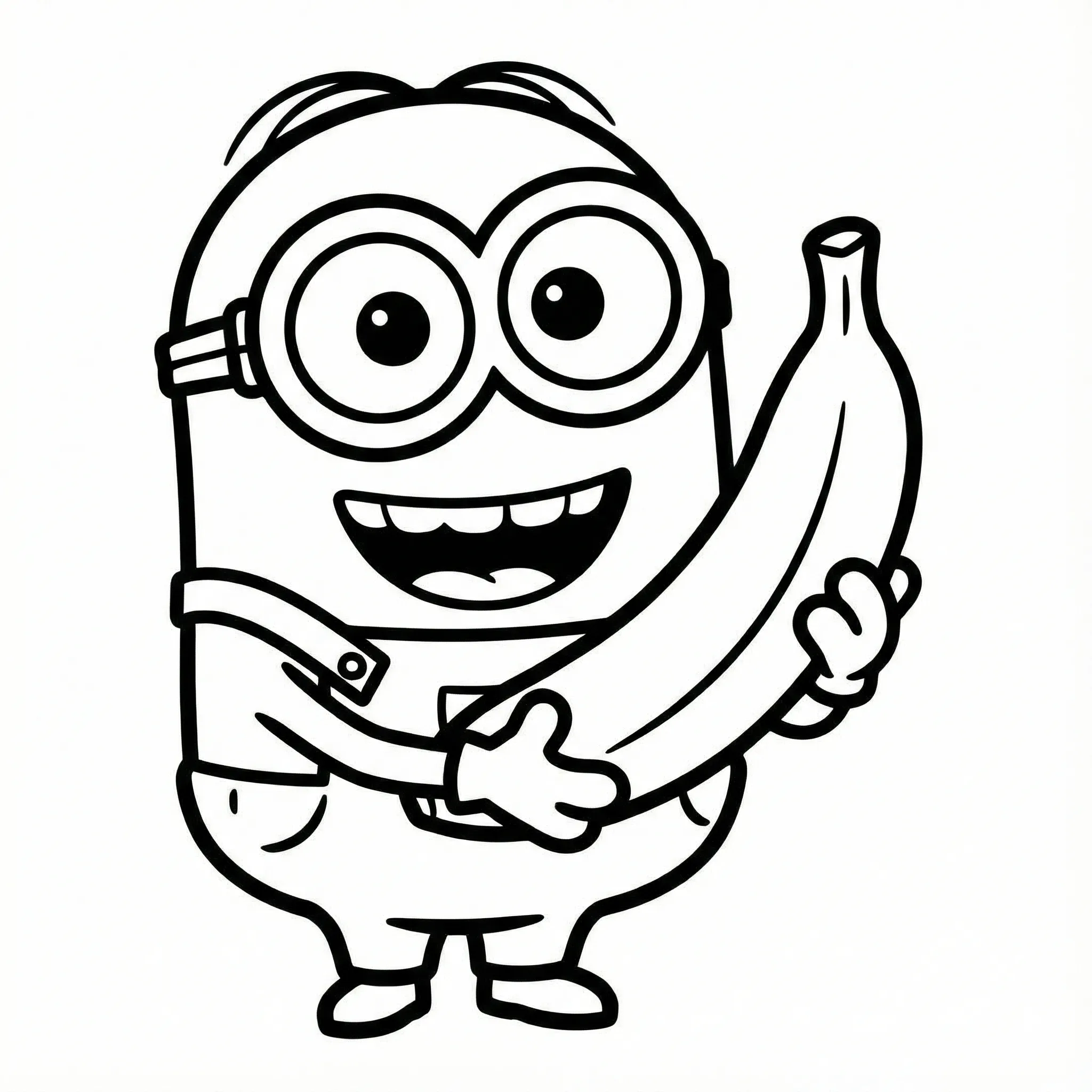 Minion 8 para colorear para imprimir gratis