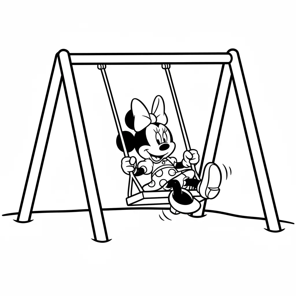 Minnie Mouse para colorear para imprimir gratis pdf