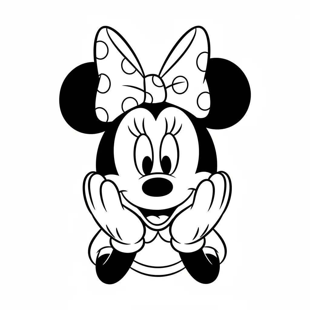 Minnie Mouse para colorear para imprimir
