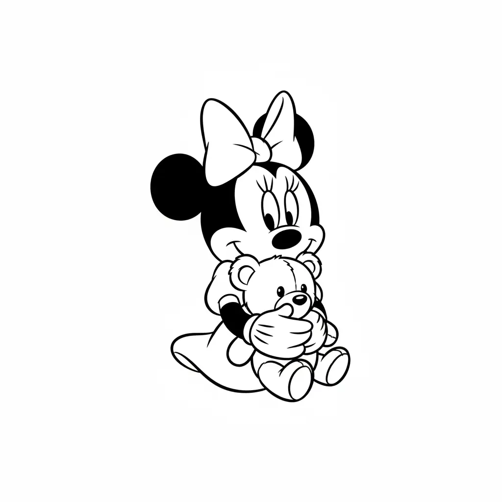 Minnie Mouse para colorear para imprimir 2