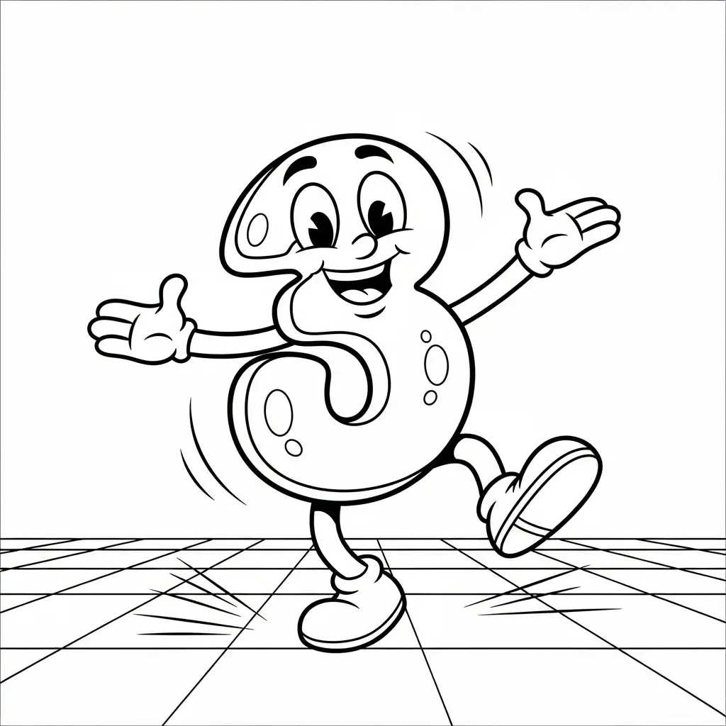 Número para colorear en línea gratis