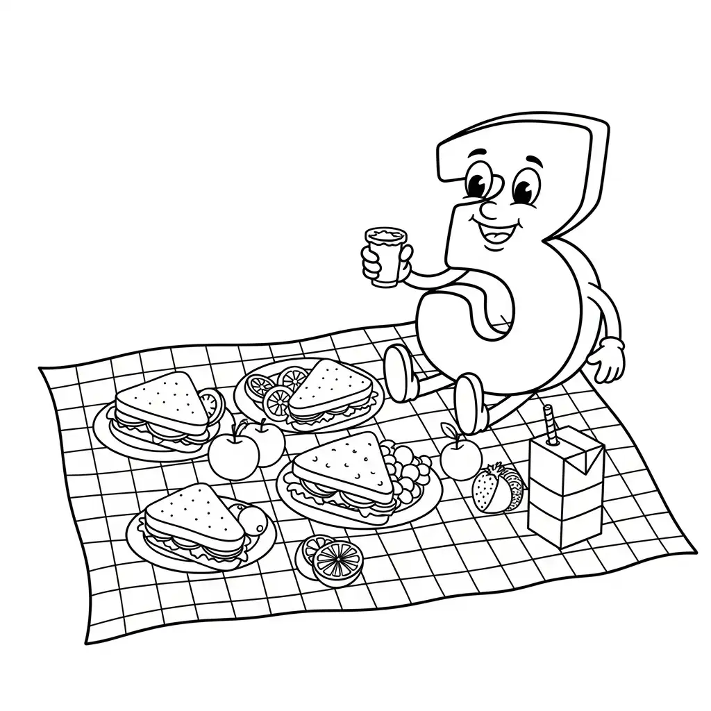 Número para colorear en línea gratis 1