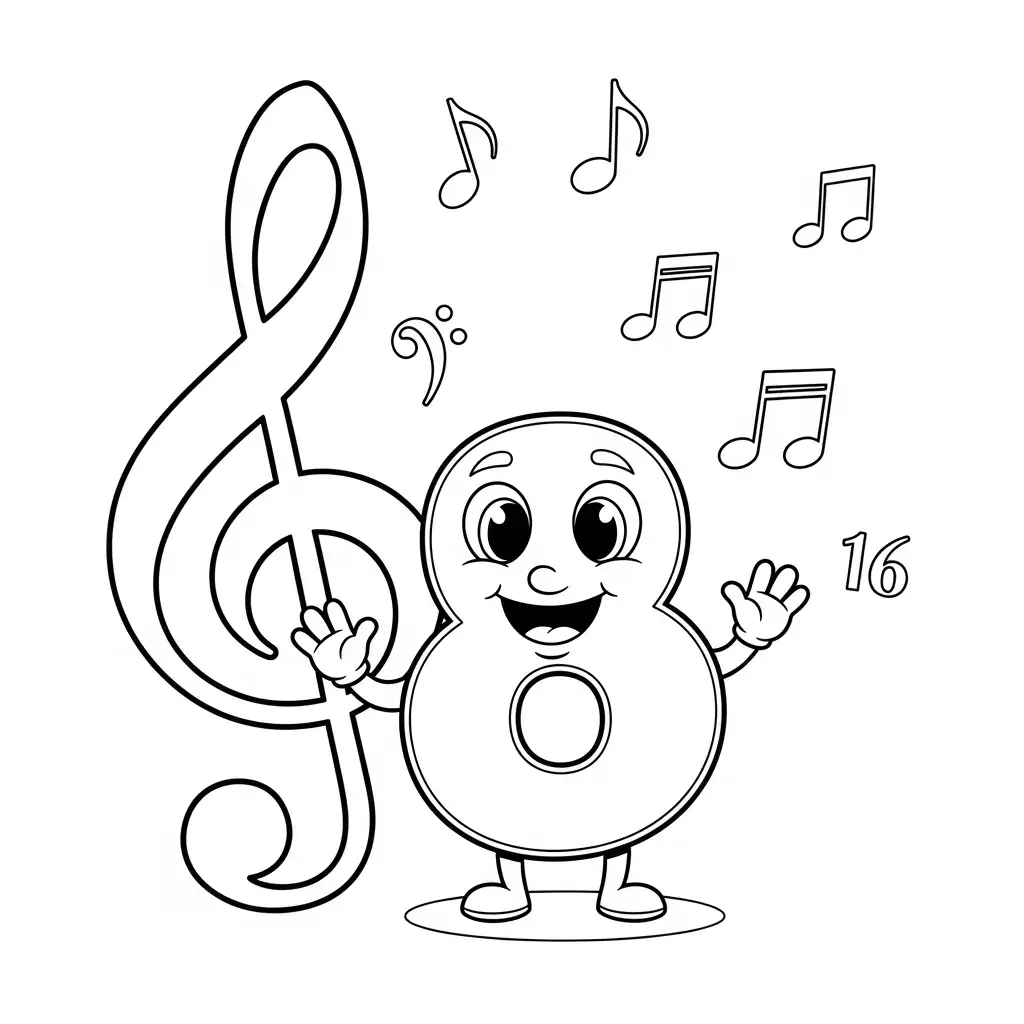 Número para colorear en línea