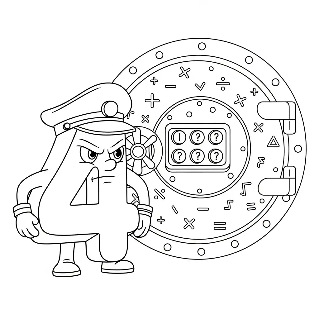 Número para colorear para imprimir