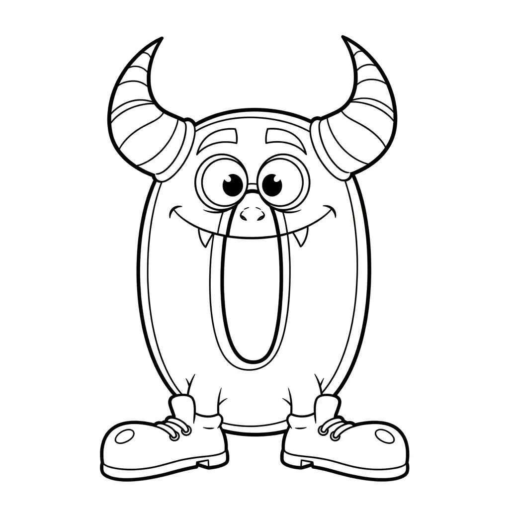 Número para colorear para niño de 5 años