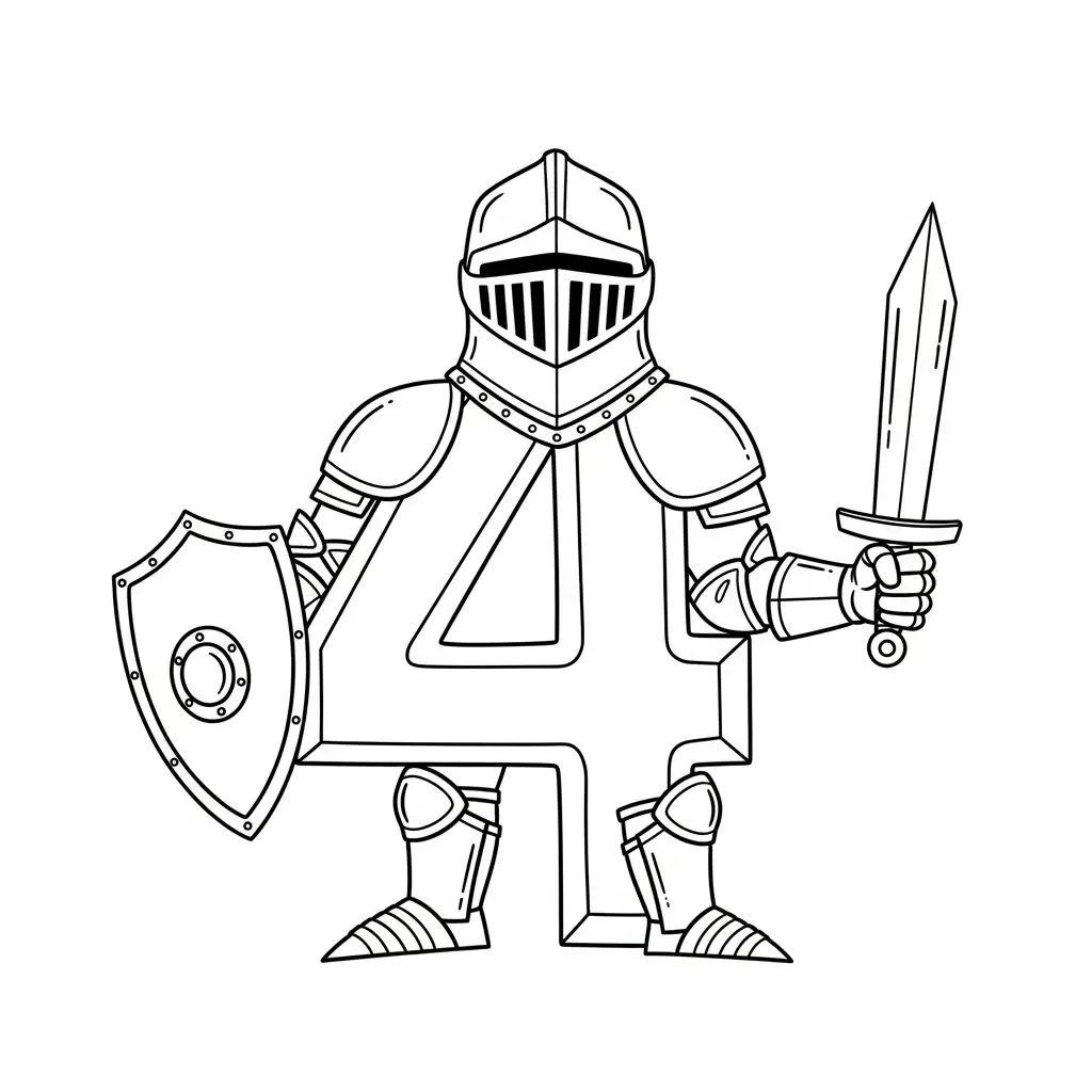 Número para colorear y recortar para imprimir gratis 2