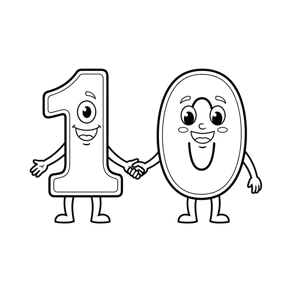 Número para colorear gratis para imprimir