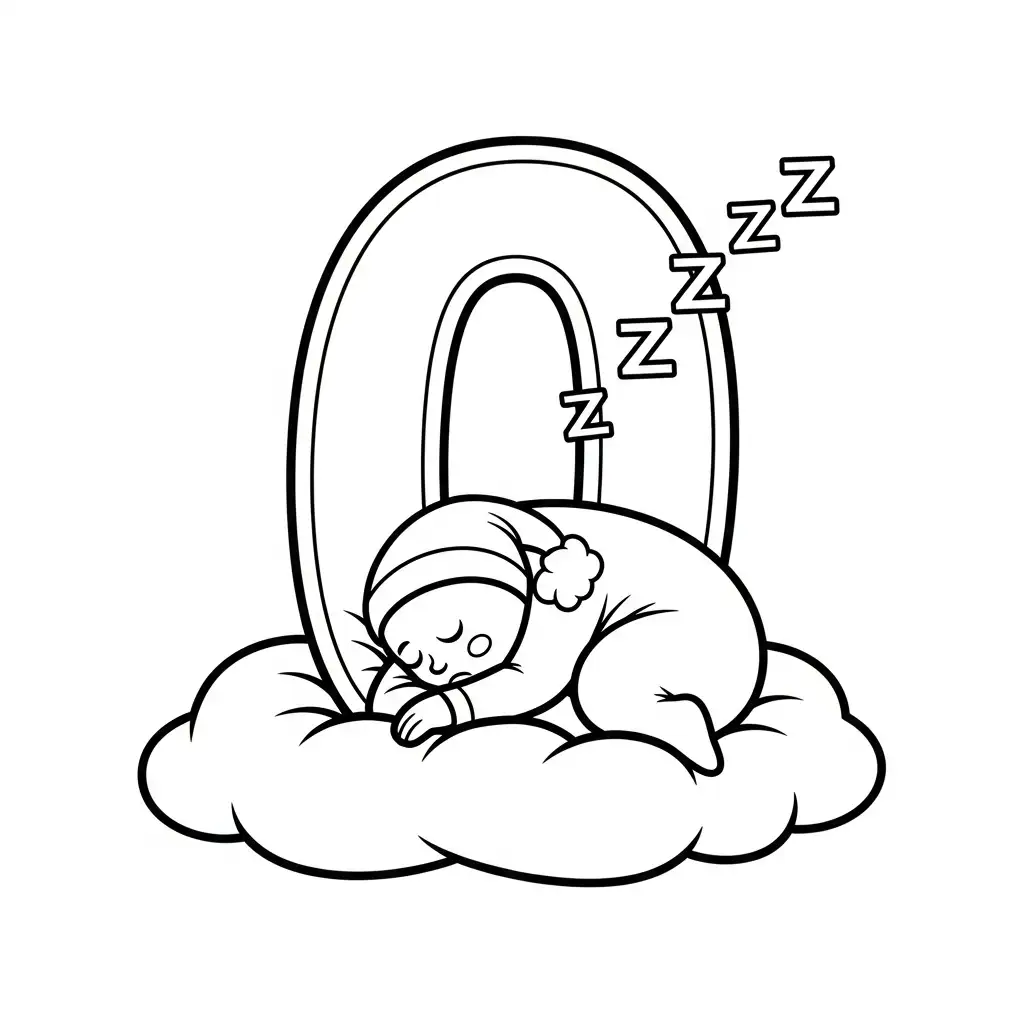 Número para colorear para niño de 4 años 1