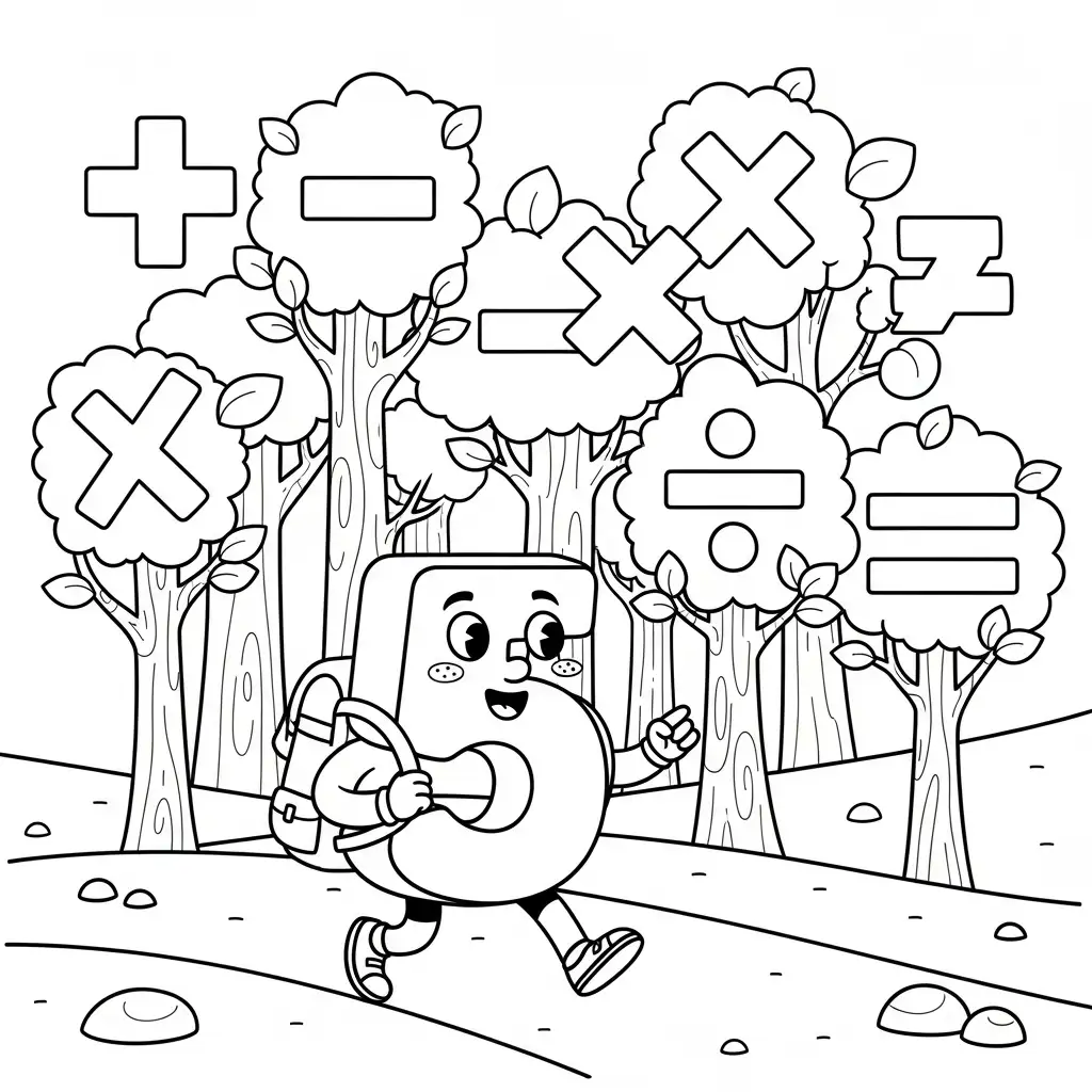 Número para colorear y aprendizaje