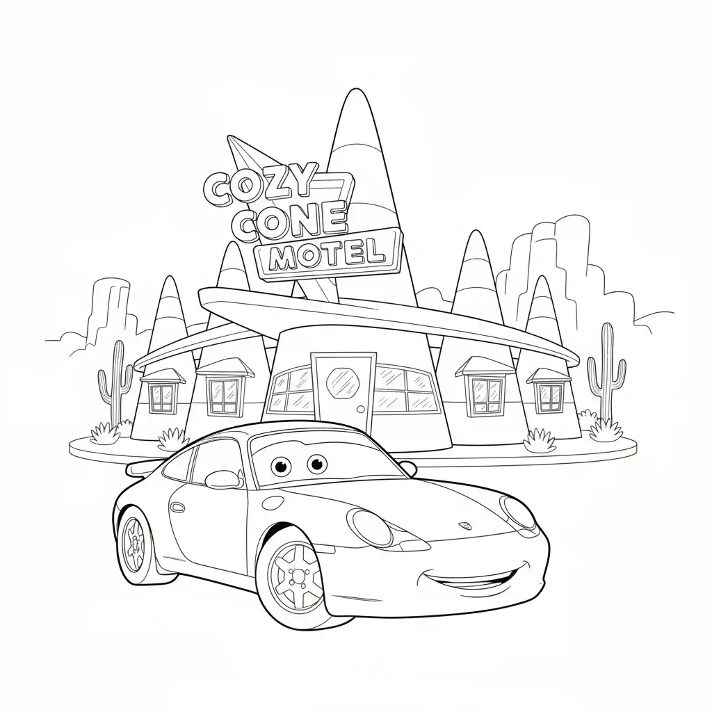 imagen de Cars para colorear para niño