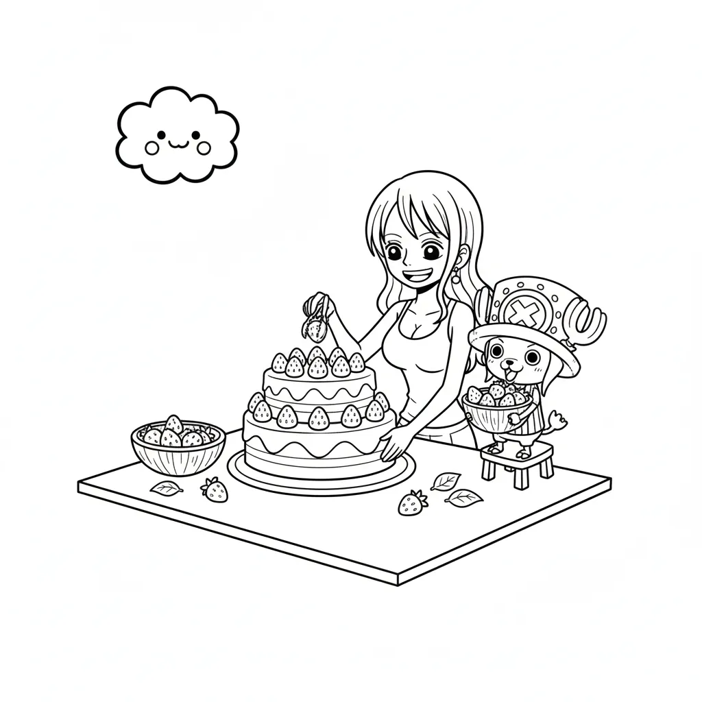 One Piece 11 para colorear gratis para imprimir