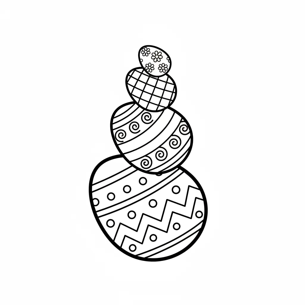 Pascuas para colorear para niño de 5 años