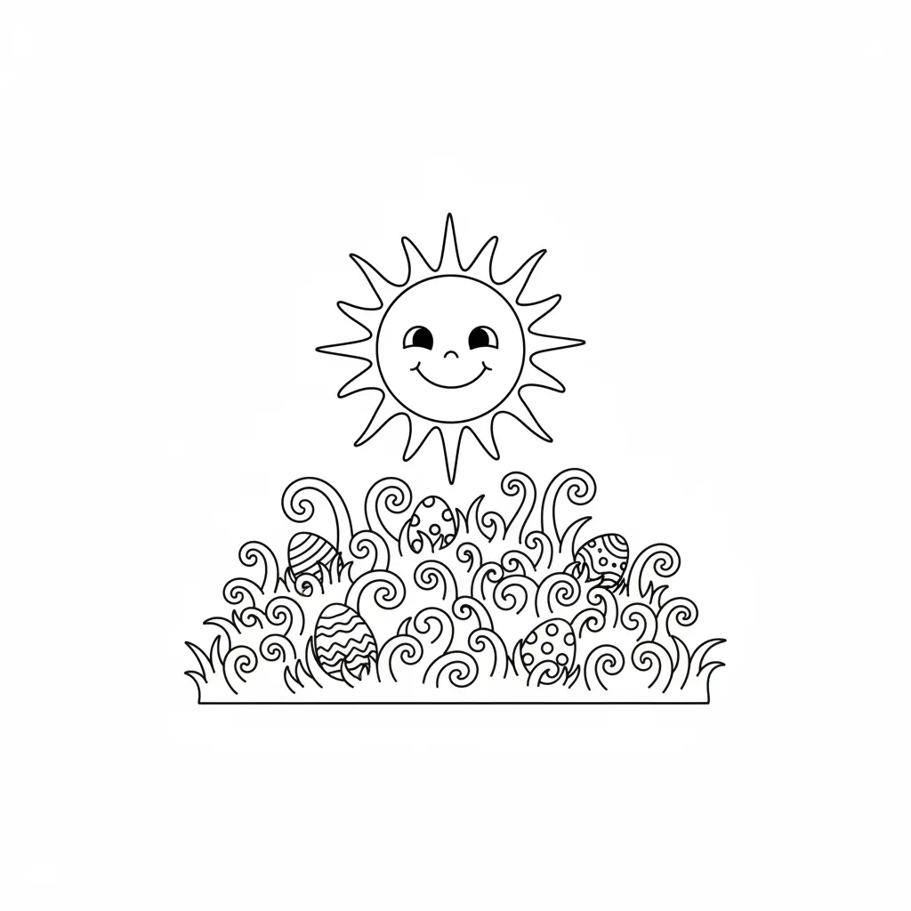 Pascuas para colorear para niño de para imprimir