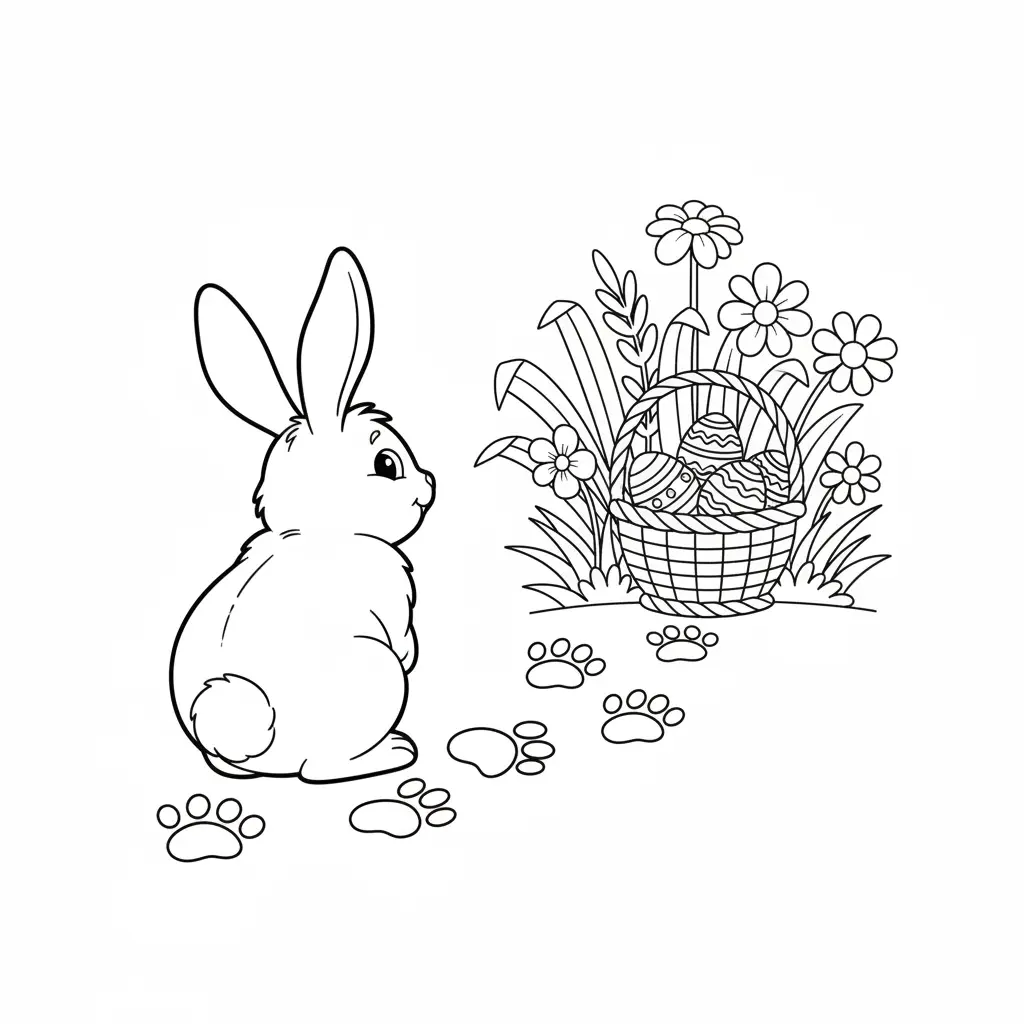 Pascuas para colorear para imprimir gratis 1