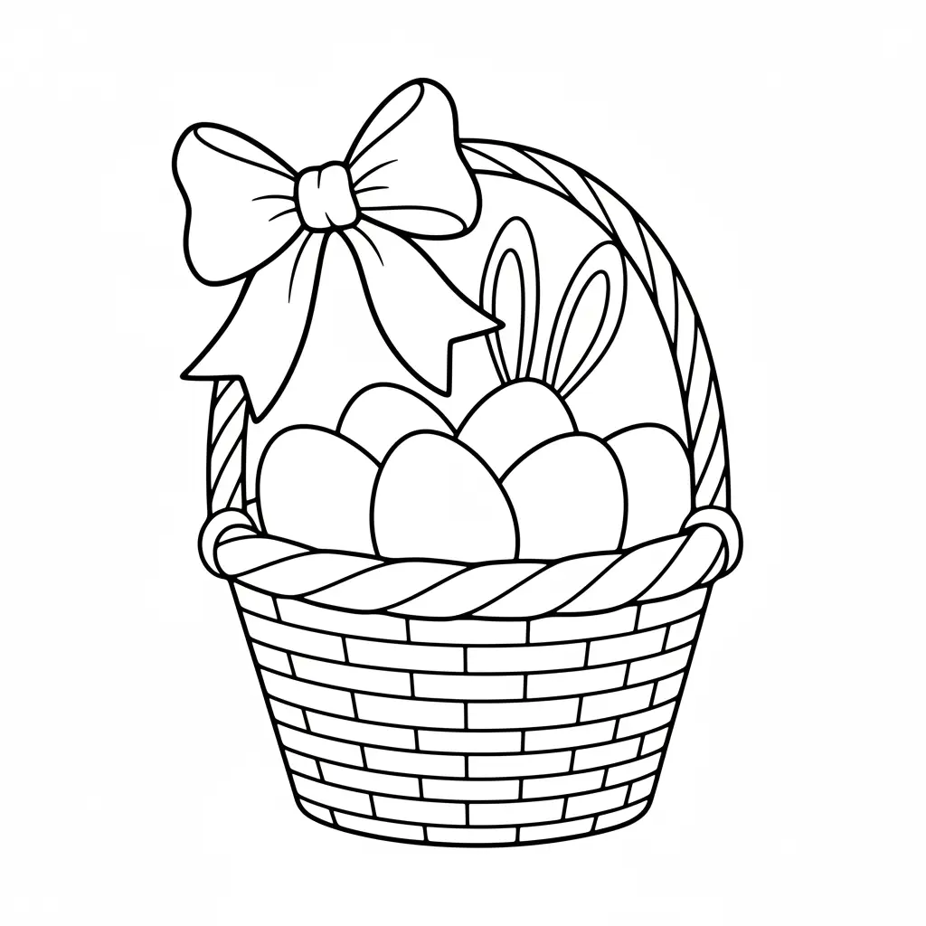 Pascuas para colorear para niño para imprimir gratis 1