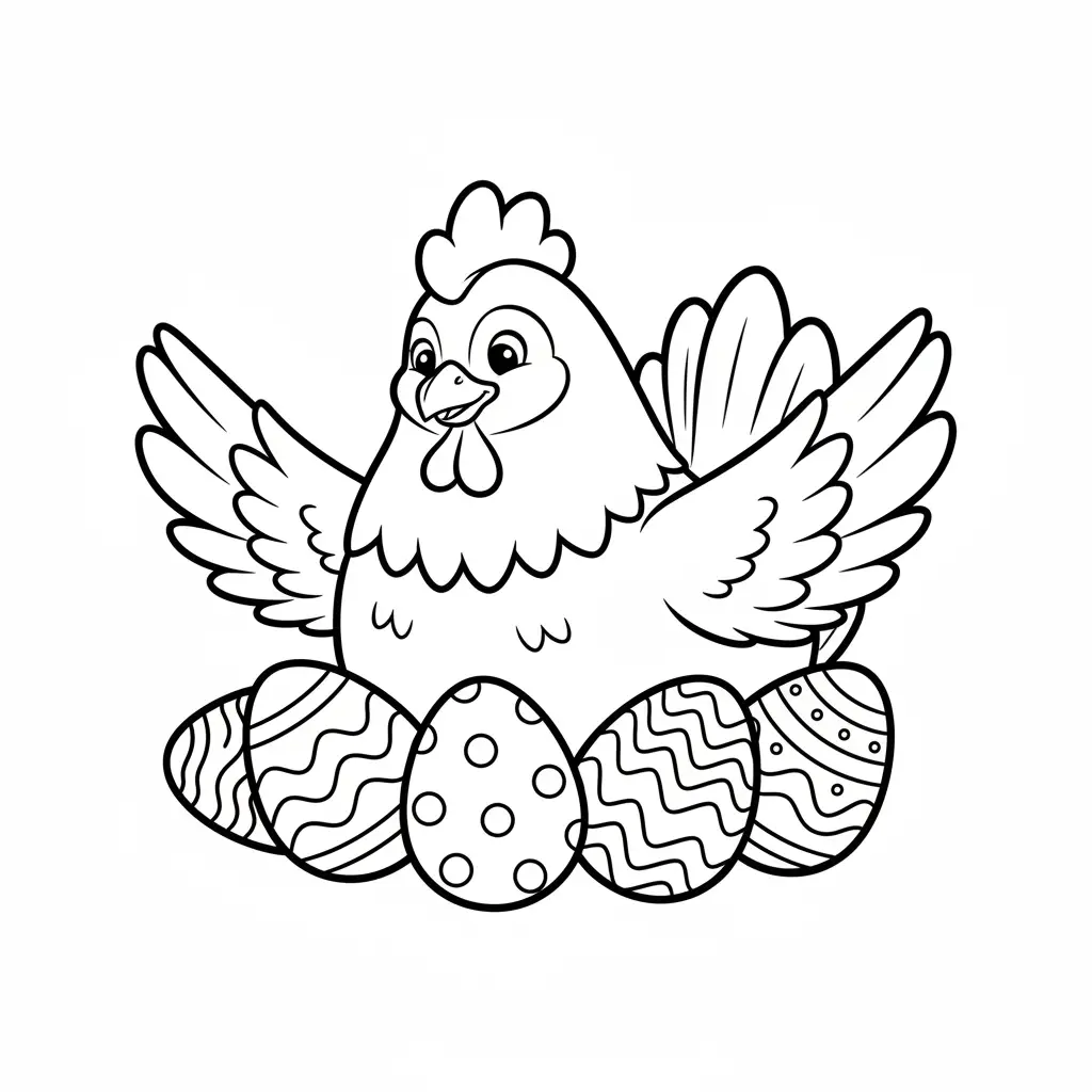 imagen de Pascuas para colorear para niño