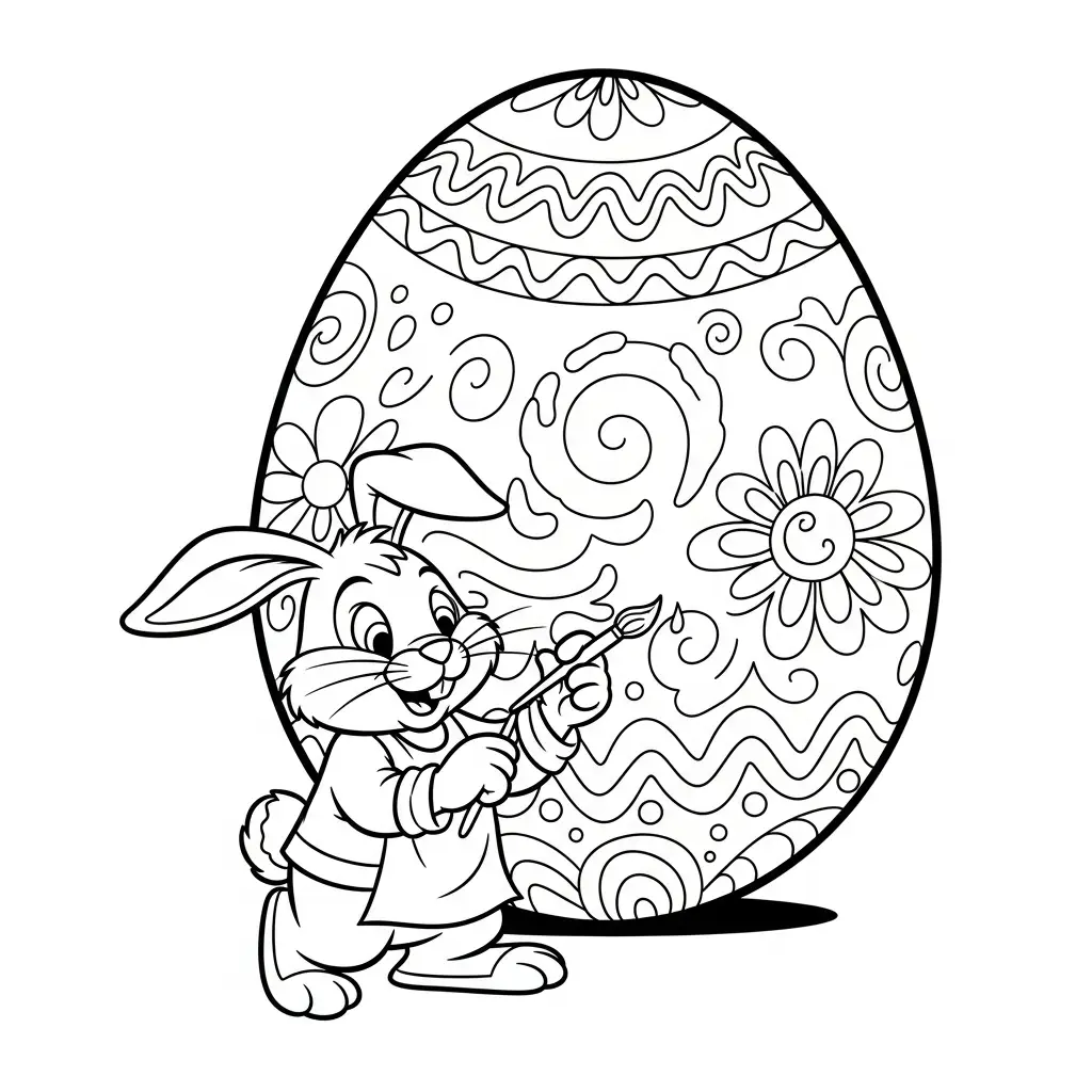 Pascuas para colorear para imprimir gratis 5