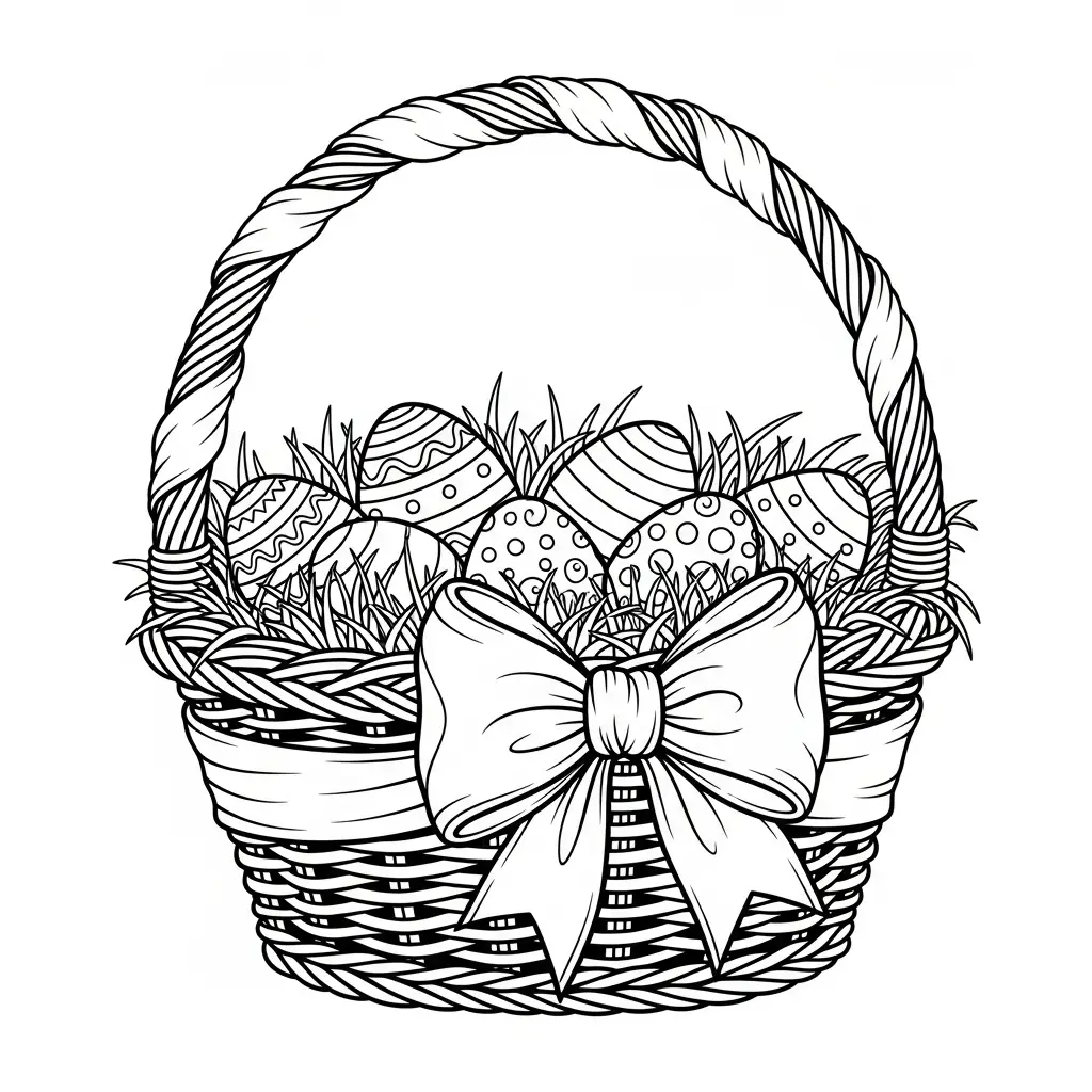 Pascuas para colorear para niño de 4 años