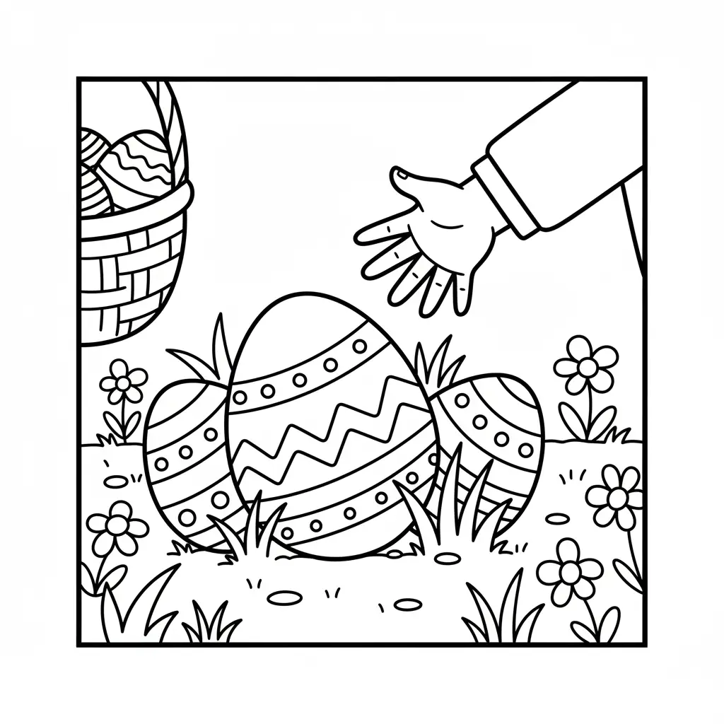 Pascuas para colorear para primaria