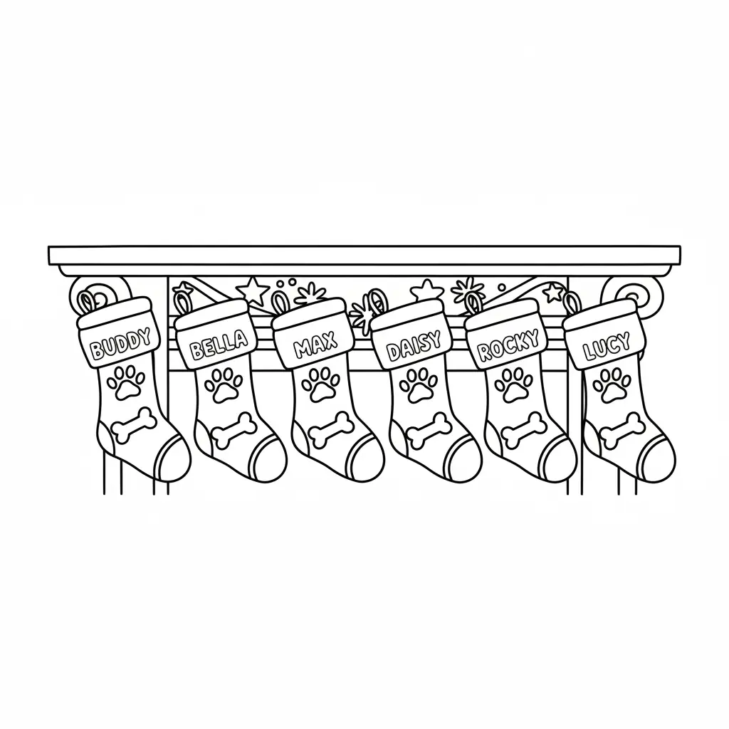 Paw Patrol de Navidad para dibujar en línea