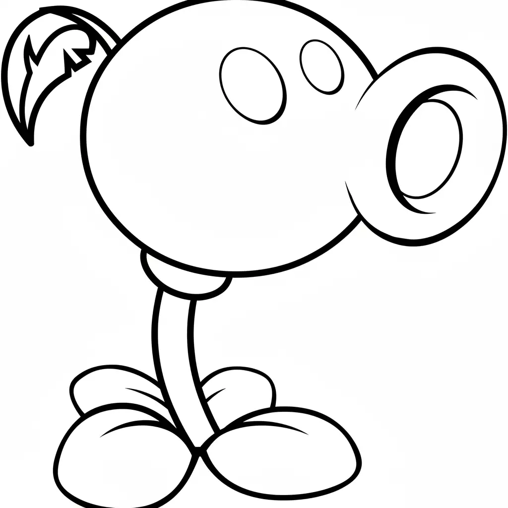 Plantas contra Zombis para colorear gratis