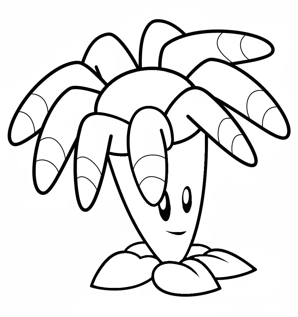 Plantas contra Zombis para colorear para imprimir para niño de 12 años