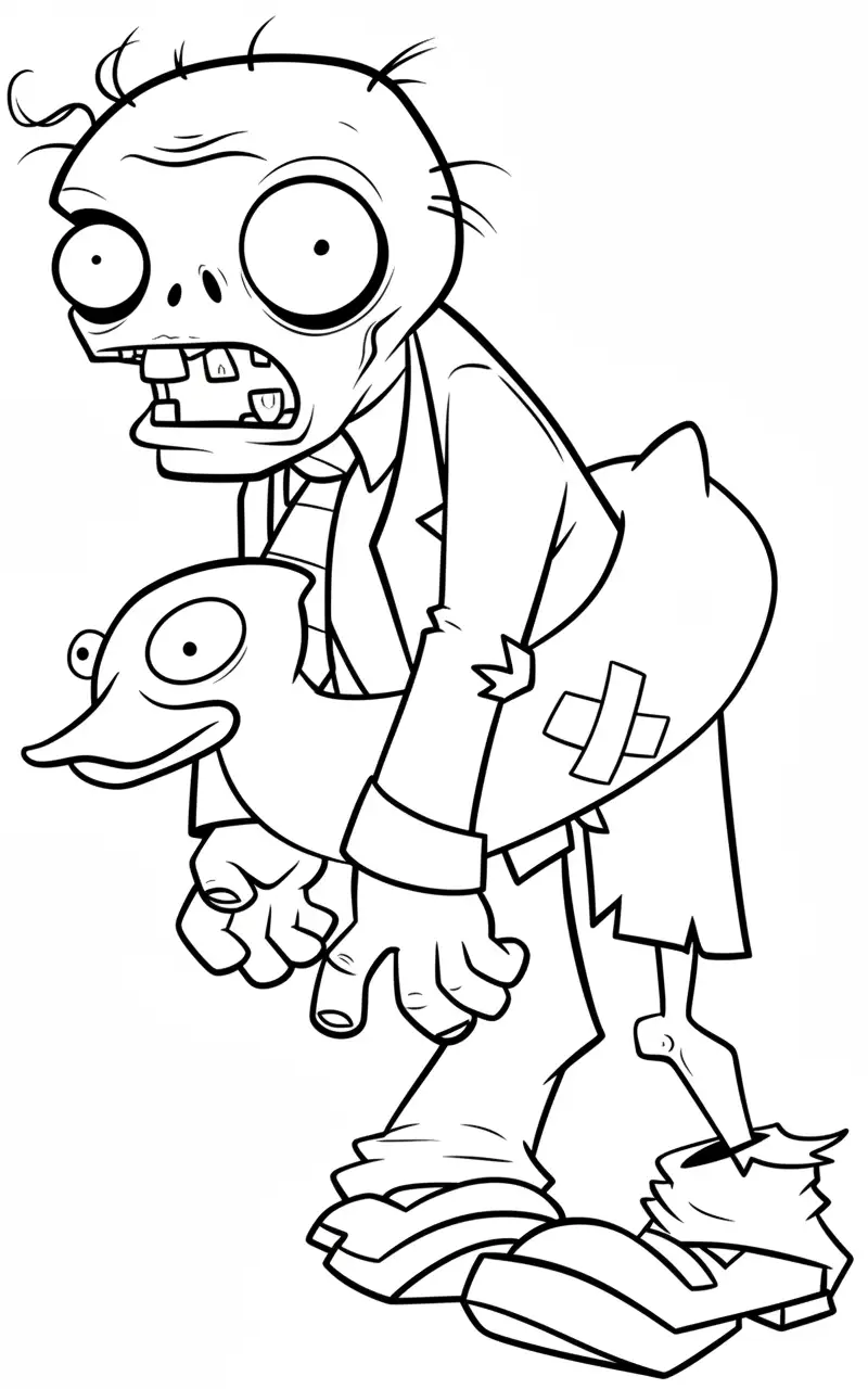 Plantas contra Zombis para colorear para primaria