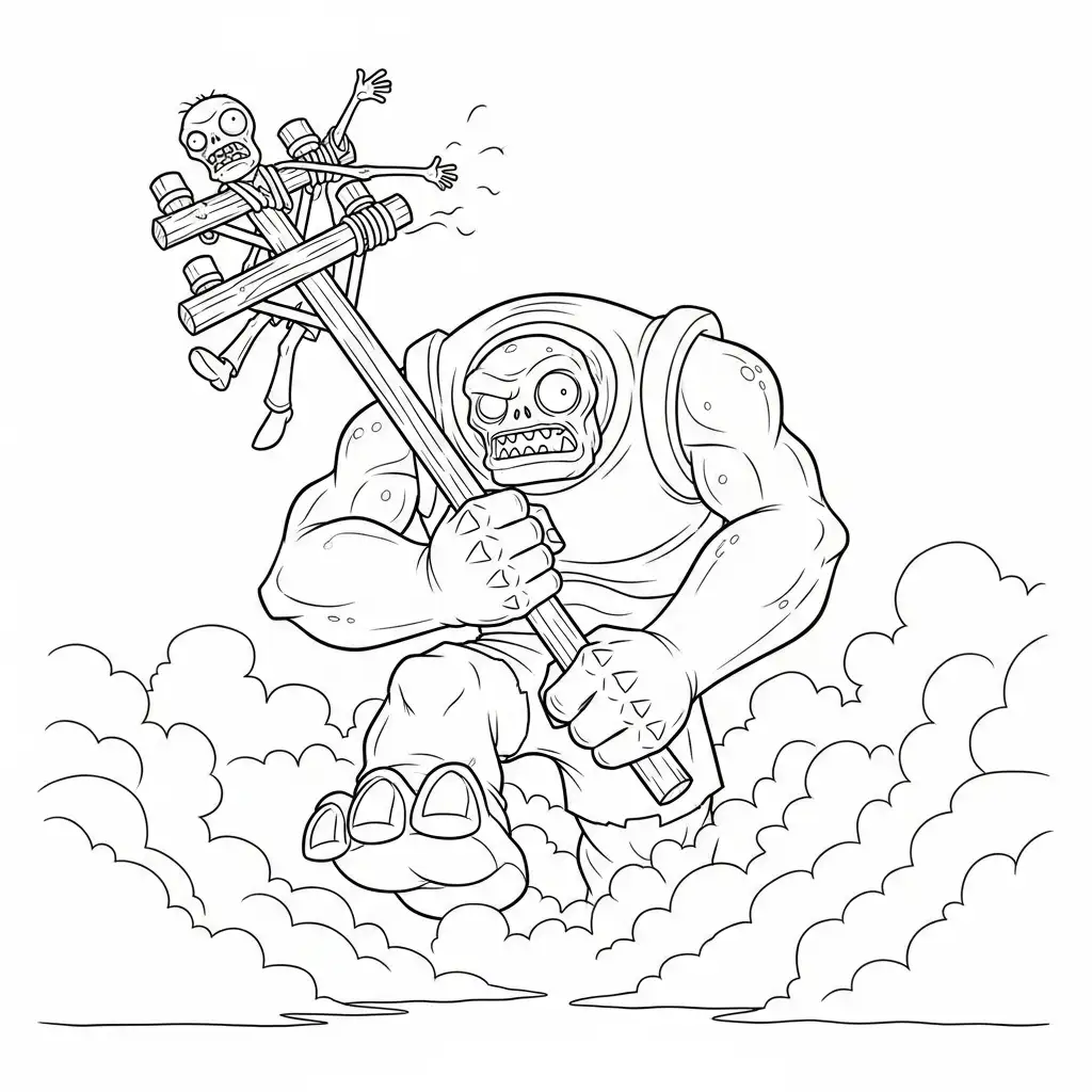Plantas contra Zombis para colorear en línea para niño