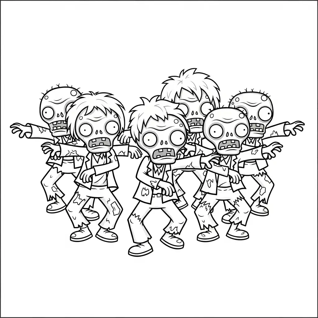 Plantas contra Zombis para colorear en línea gratis