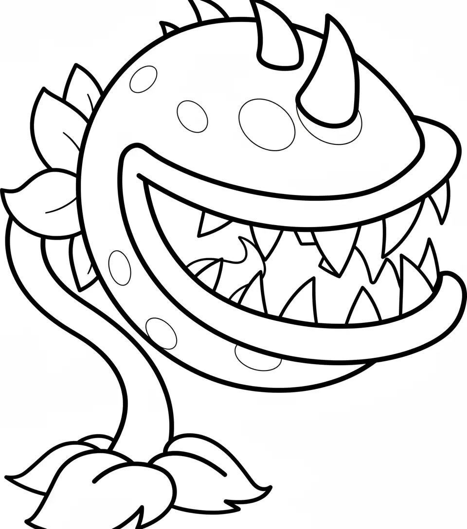 Plantas contra Zombis para colorear para imprimir gratis