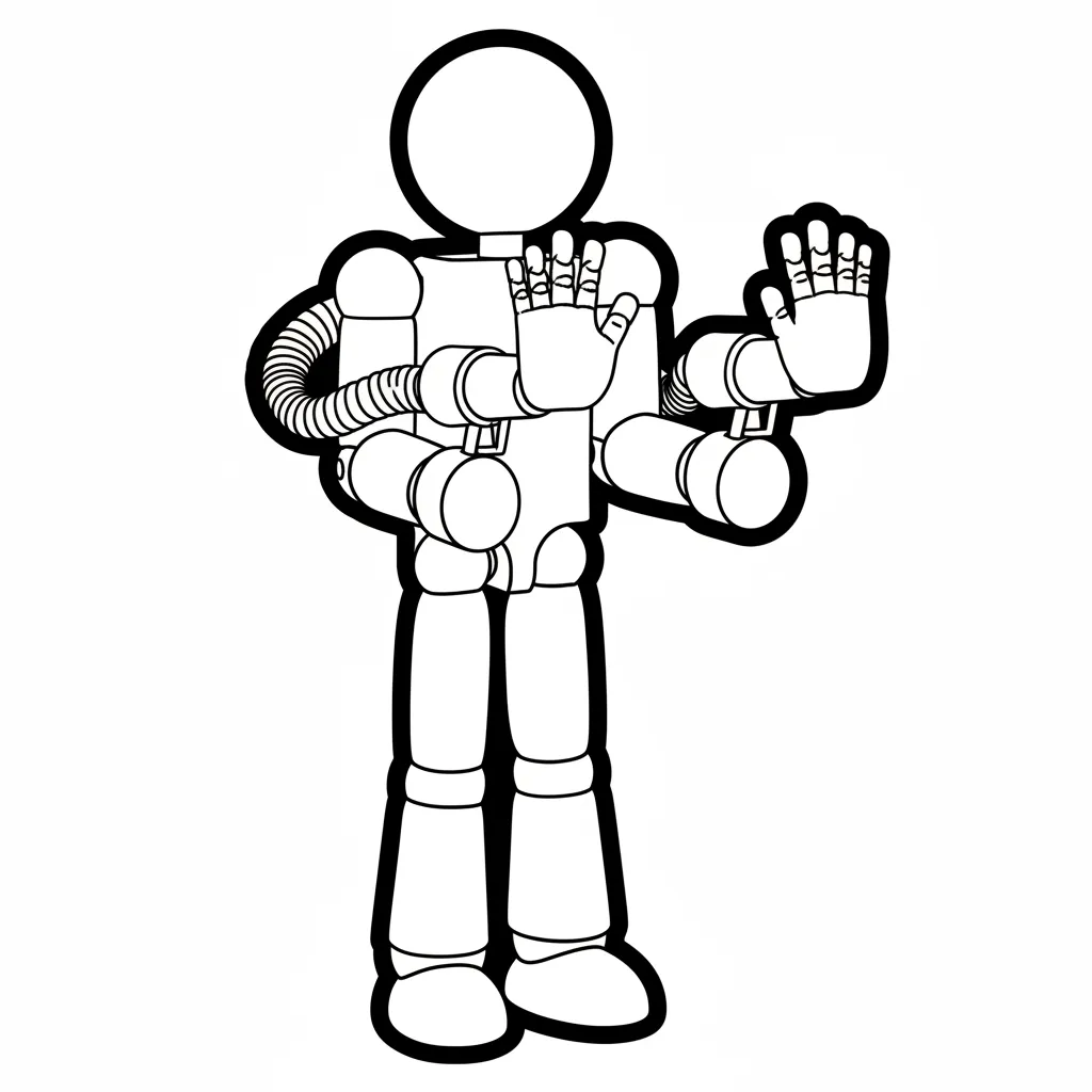 Poppy Playtime 11 para colorear para imprimir para niño de 12 años