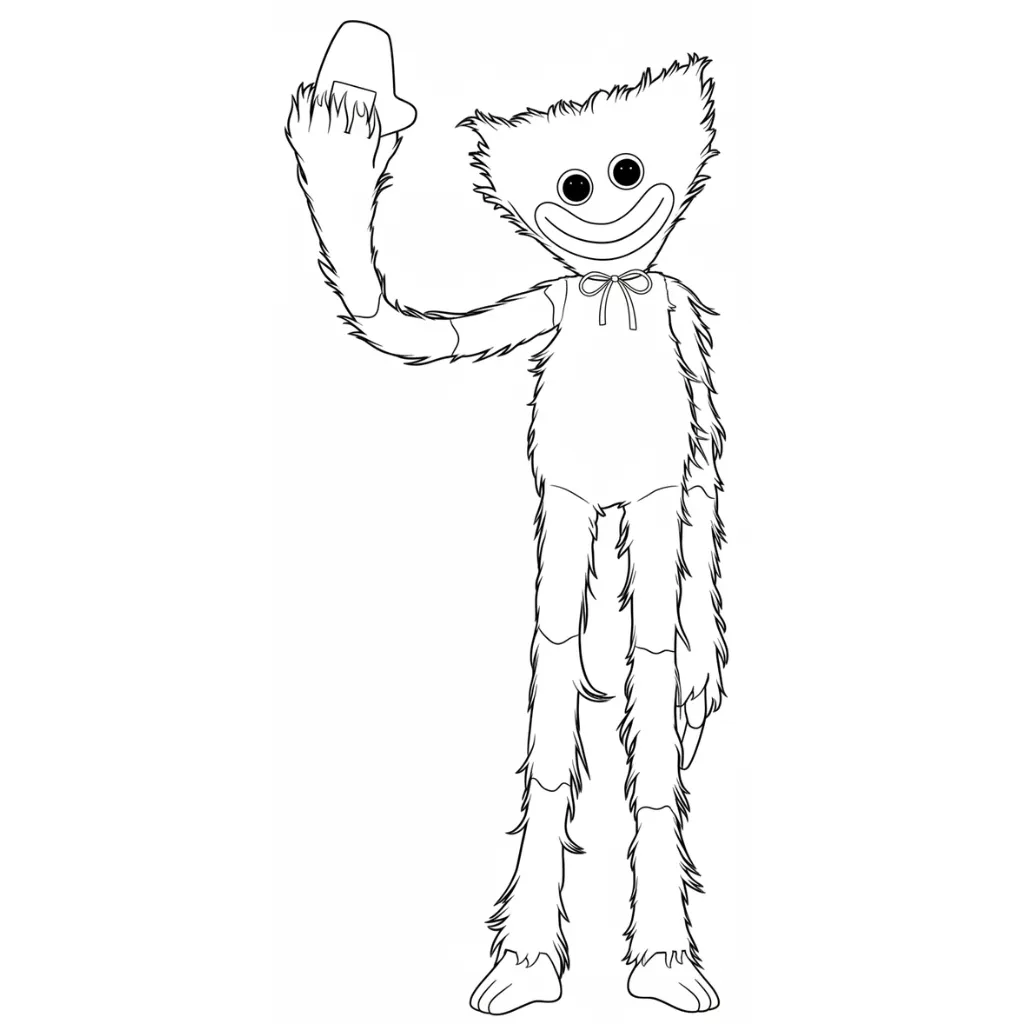 Poppy Playtime 16 para colorear para niños para descargar