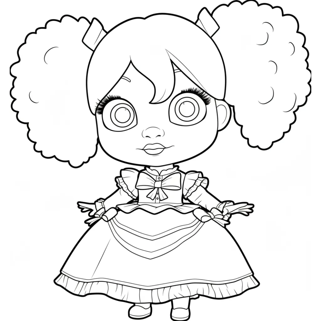 Poppy Playtime 17 para colorear para niño