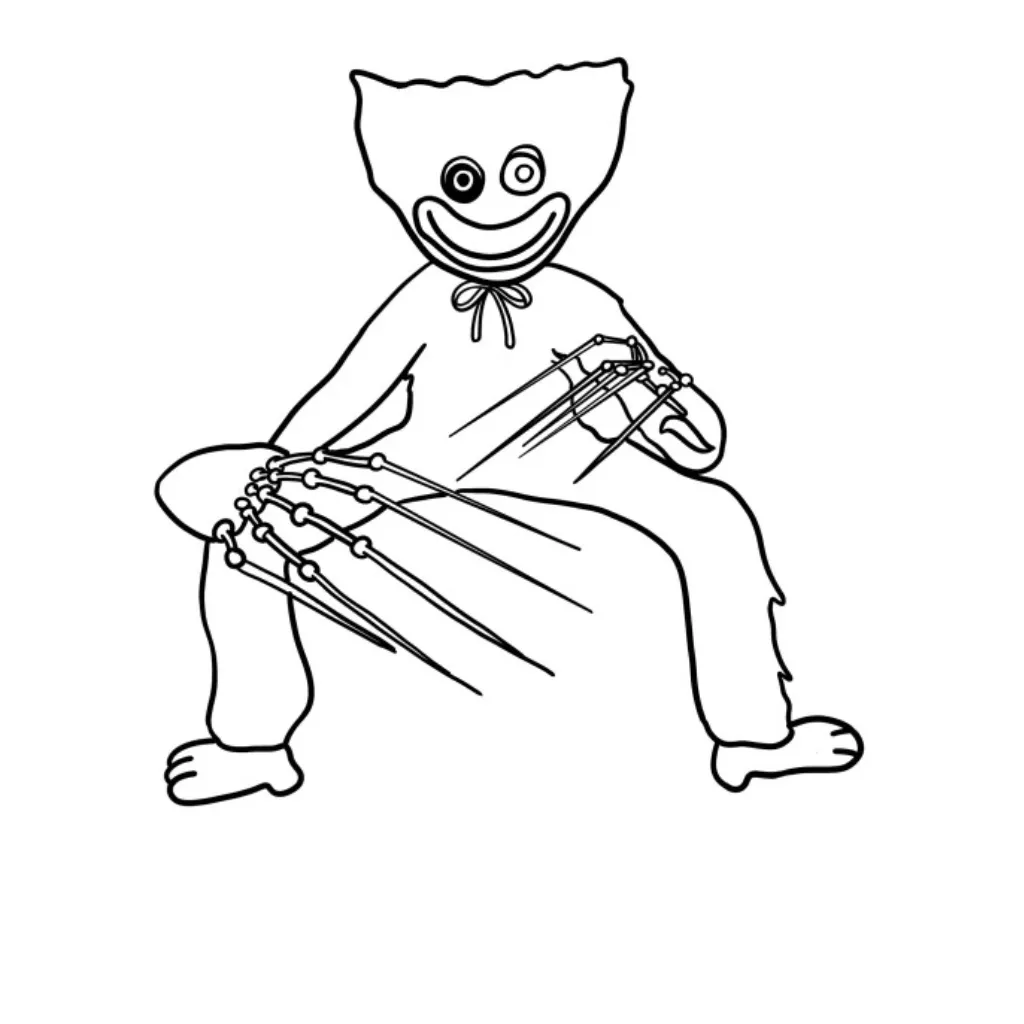 Poppy Playtime 4 10 para colorear para niño gratis