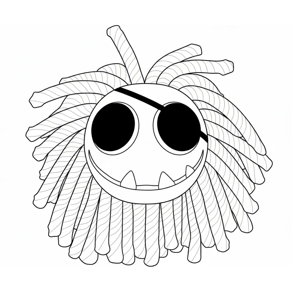 Poppy Playtime 4 12 para colorear para niño de 7 años