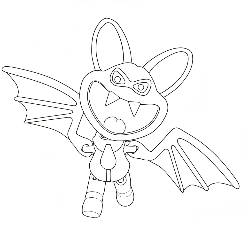 Poppy Playtime 4 2 para colorear para primaria