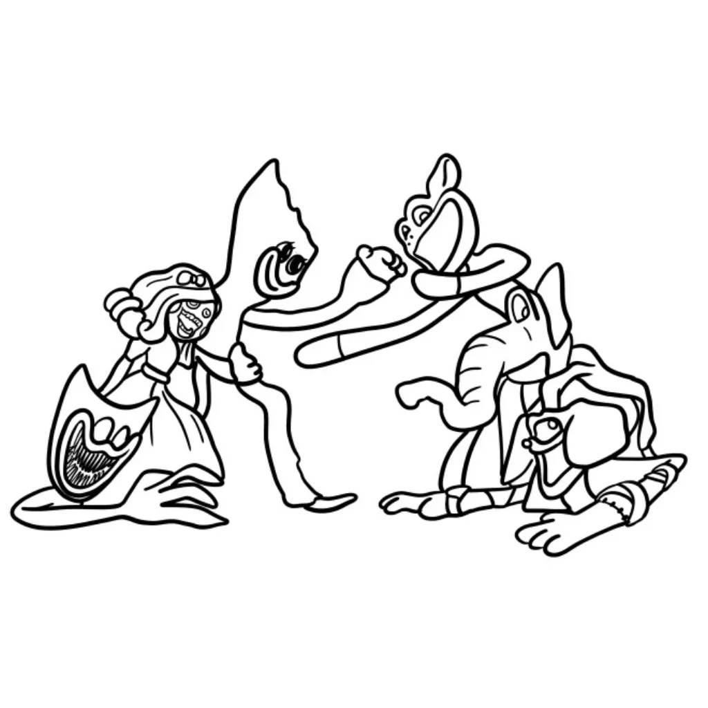 Poppy Playtime 4 6 para colorear para imprimir gratis